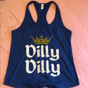 Blue dilly dilly tank top